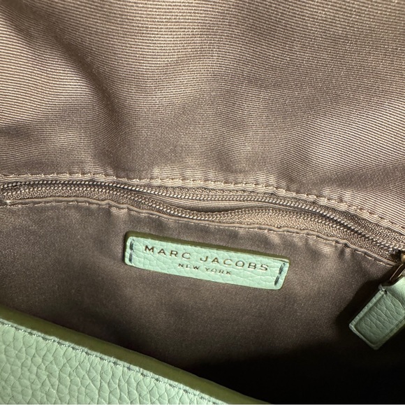 Like new Groove Leather Mini Messenger Bag in aqua - Picture 8 of 11